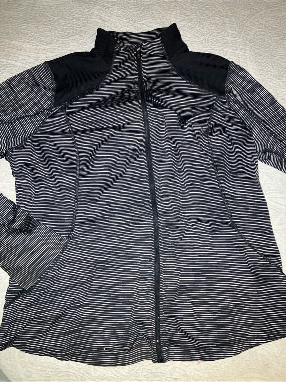 tek gear Black and White Striped Utility Jacket